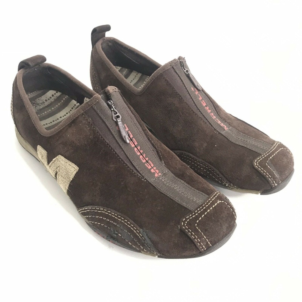 Merrell Barrado Suede Leather Chestnut Sneakers *